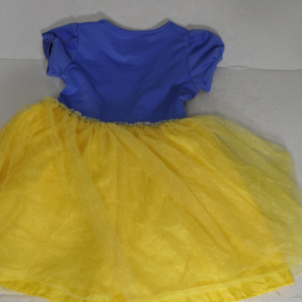 Disney Princess Kids Snow White Dress L 10/12 Blue Yellow Costume Fairytale - Picture 4 of 6